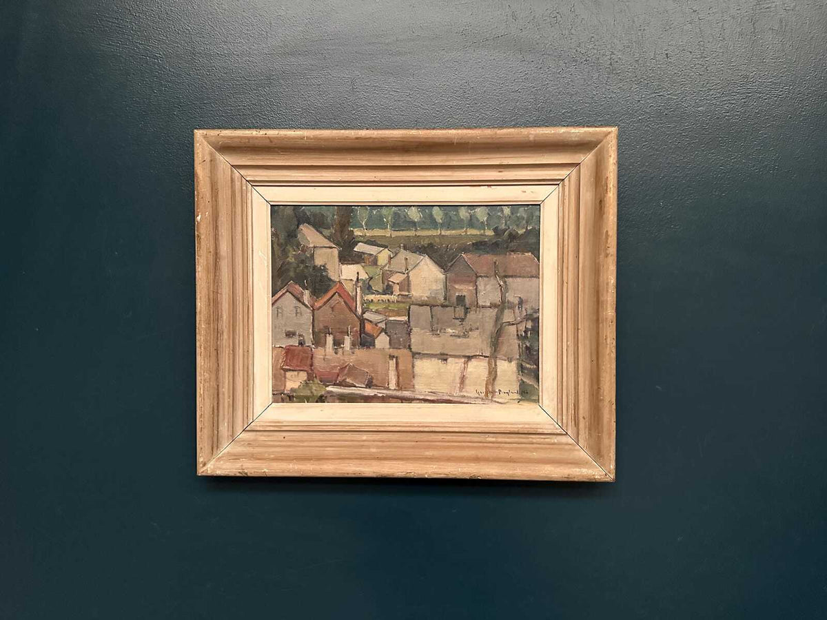 Landscape with Geometric Houses