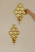 Pair Of Mid Century Swedish Brass Sconces