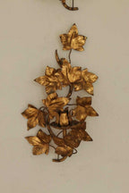 Pair of Mid-Century Italian Gilded Sconces By Florentia