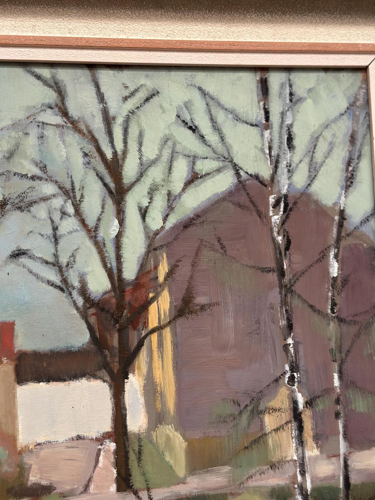 “Landscape with Trees & Buildings” by Ingvar Björk