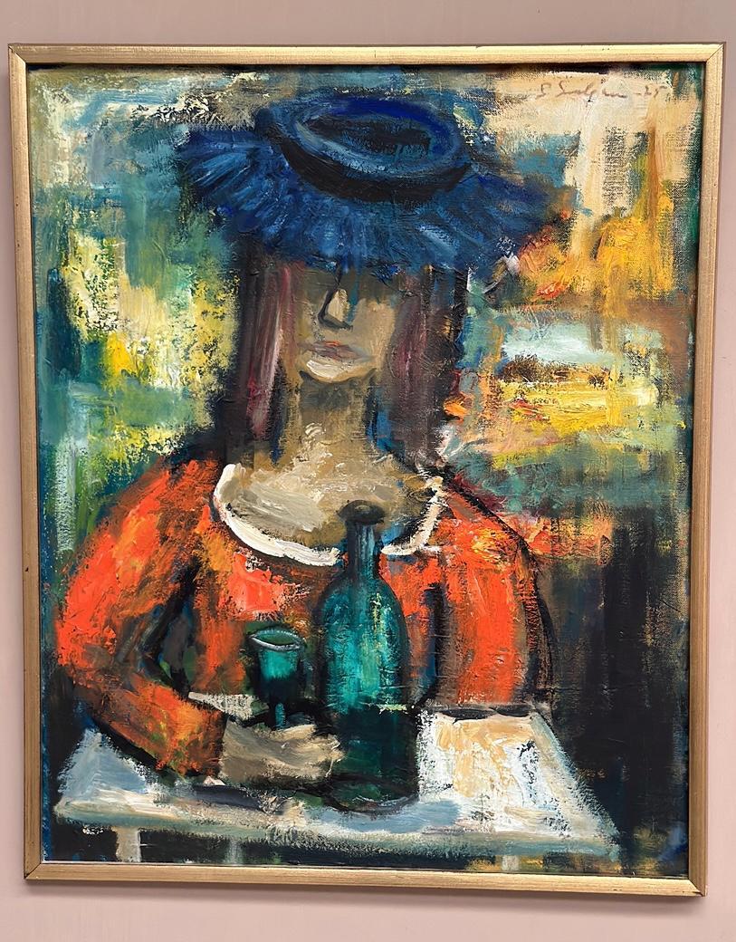 “The Woman with the Wine Bottle” by Sven Lundgren