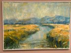 River Landscape with Mountains