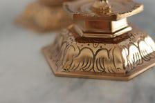 Pair of Swedish Brass Candleholders