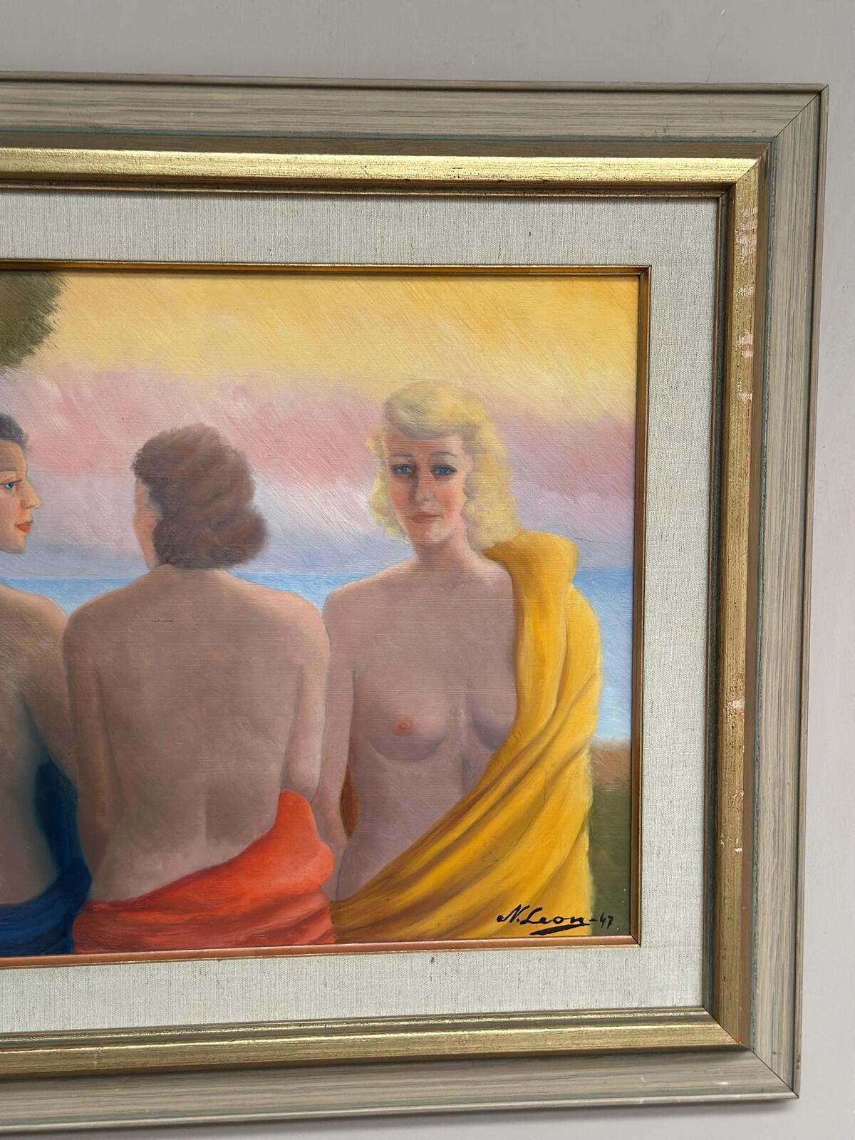 “Three Women” by N. Leon (1947)