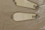Pair of Mid Century Swedish Pewter Sconces with Mirror