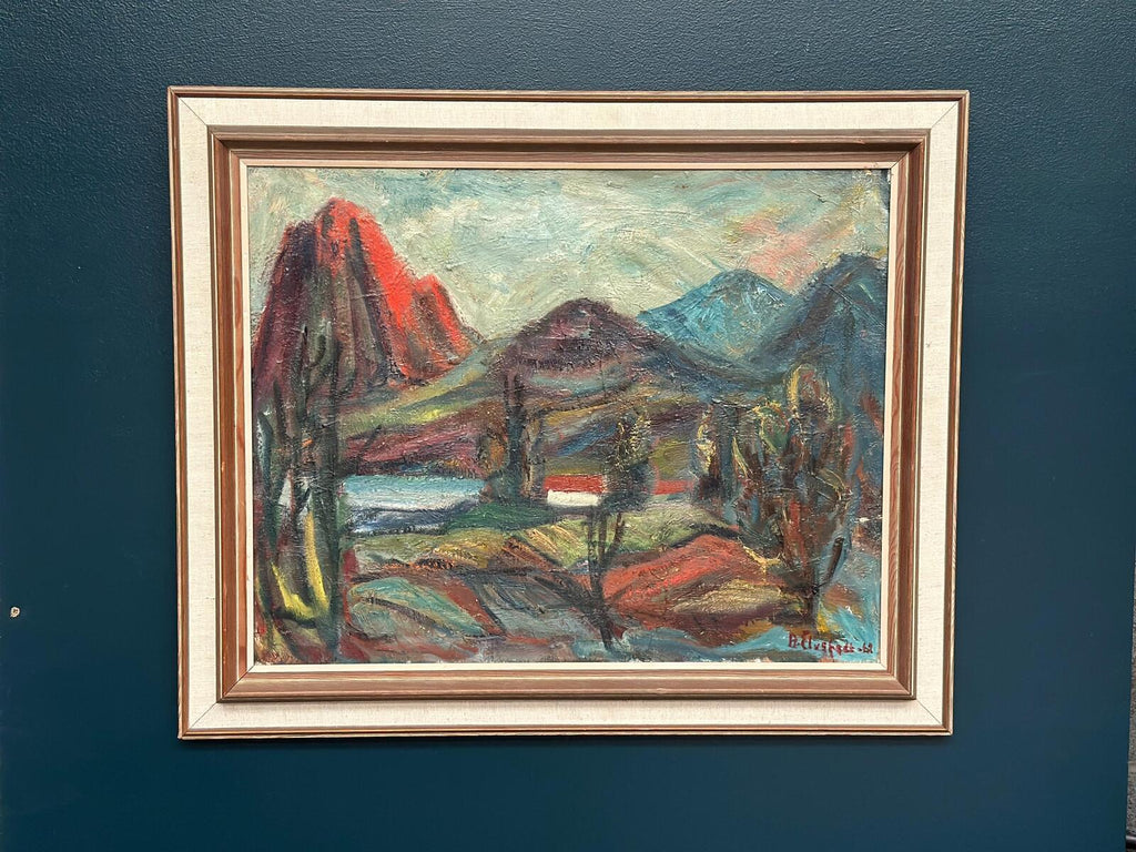 “Hut Between Hills” by B. Elvsfedt