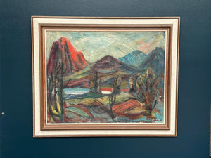 “Hut Between Hills” by B. Elvsfedt