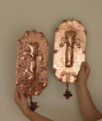 Pair of  Swedish Copper Wall Sconces