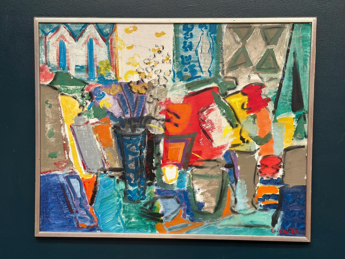“Still Life with Flowers” by Eric With (1916–2000)