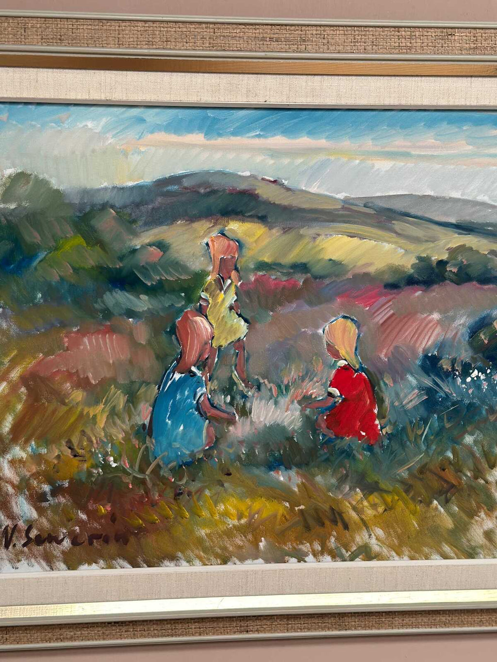 “Children Playing” by Nils Sewerin (1920–1985)