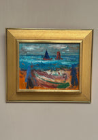 “Coastal Landscape with Fishermen and Boats” by Eric With
