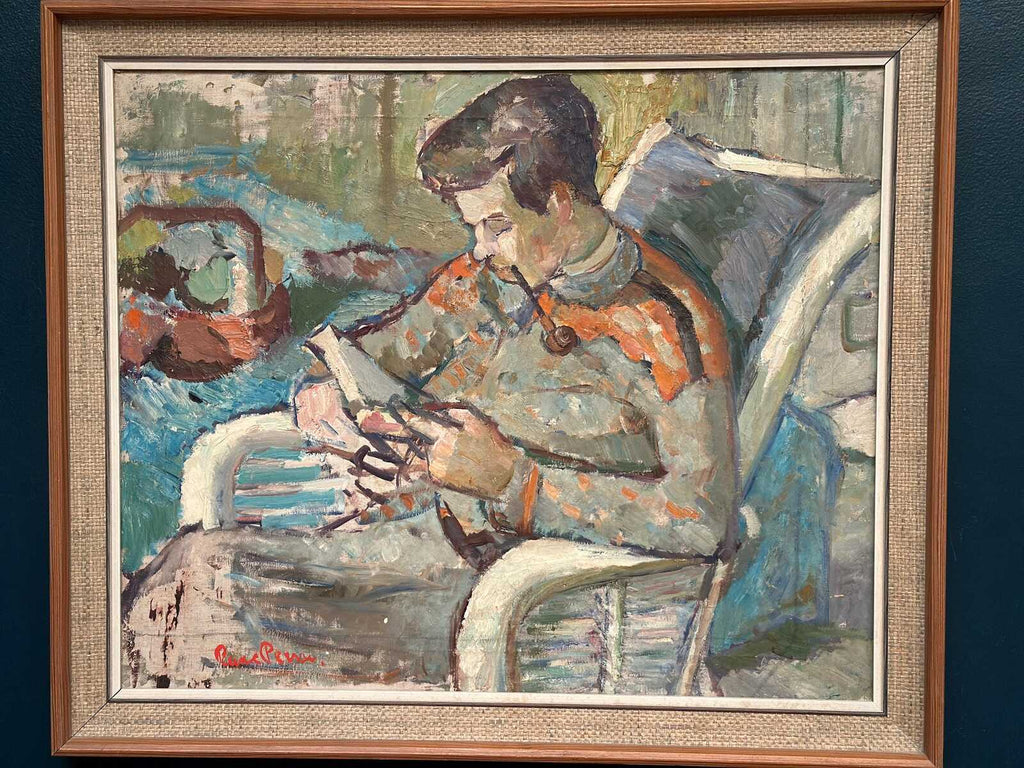 “Man Reading Book” by Rune Person