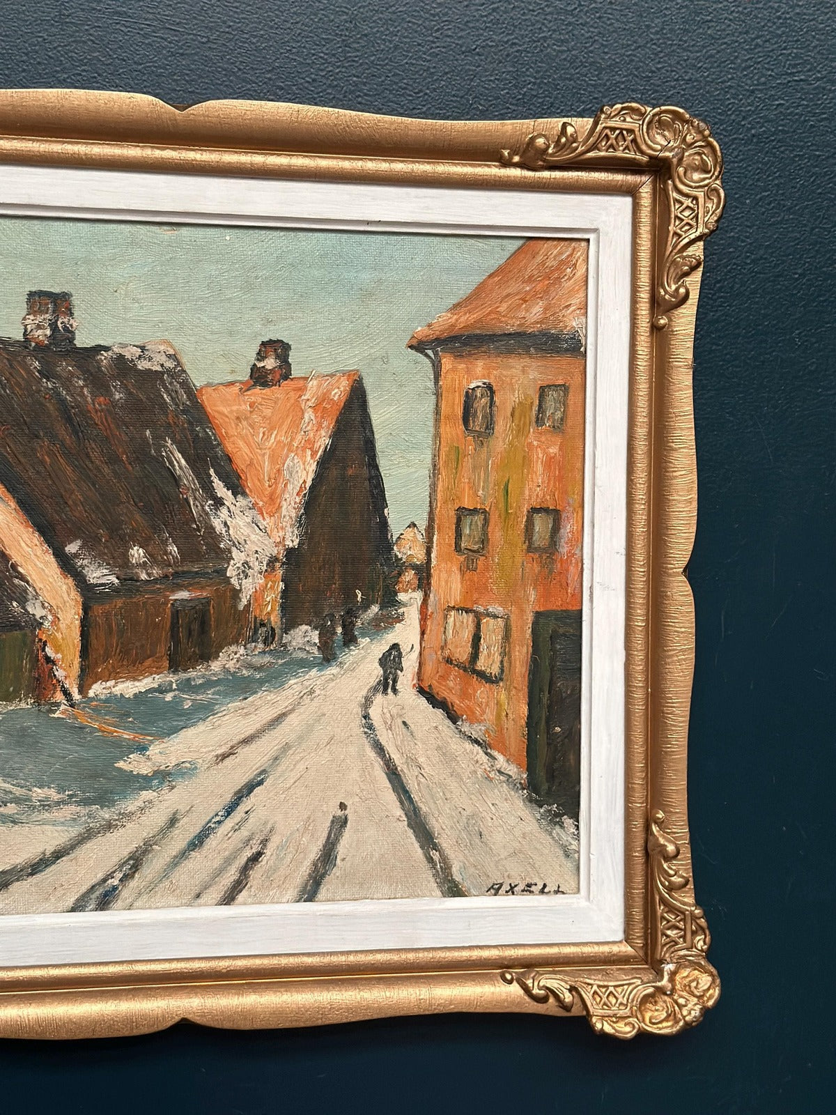 Townscape” by Harriet H. Axéll (b. 1938, Ljungby)