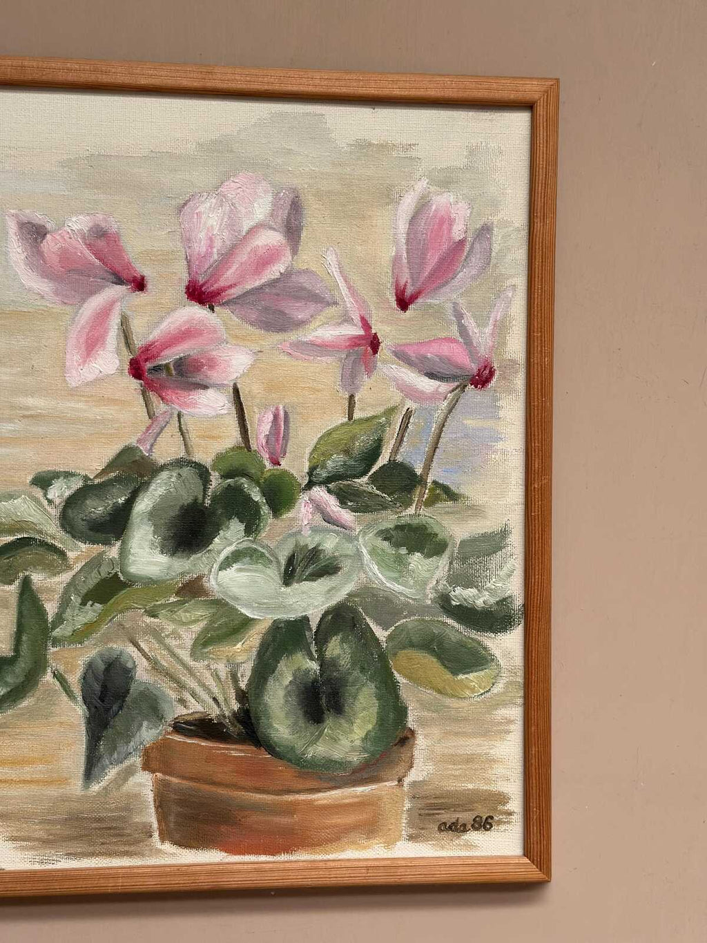 “Still Life with Pink Flowers ” by ADA