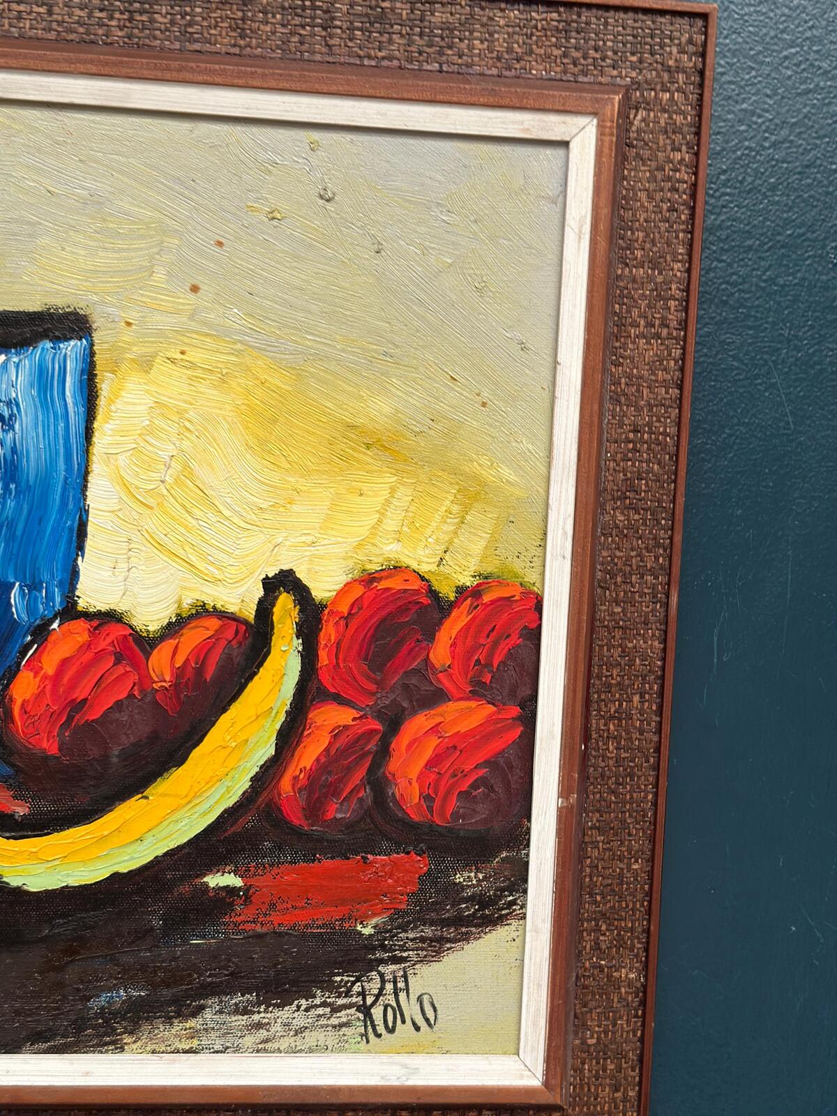 “Still Life with Fruits and Vase” by Rollo