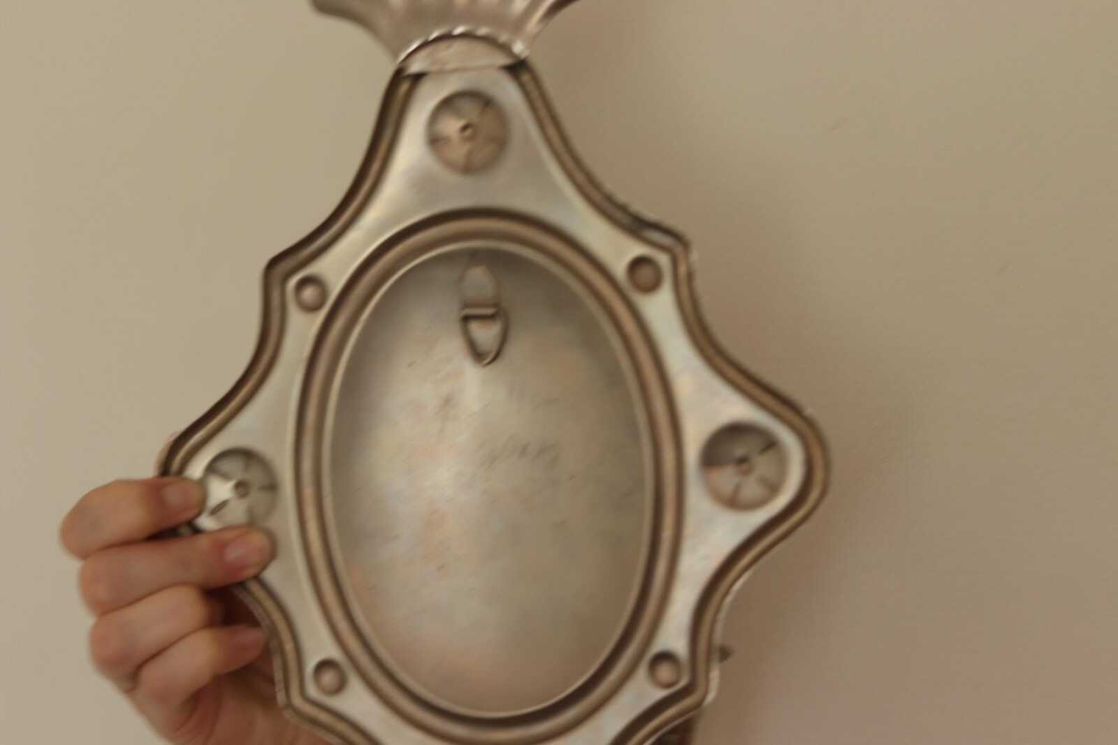 Pair Of Mid Century Swedish Pewter Sconces
