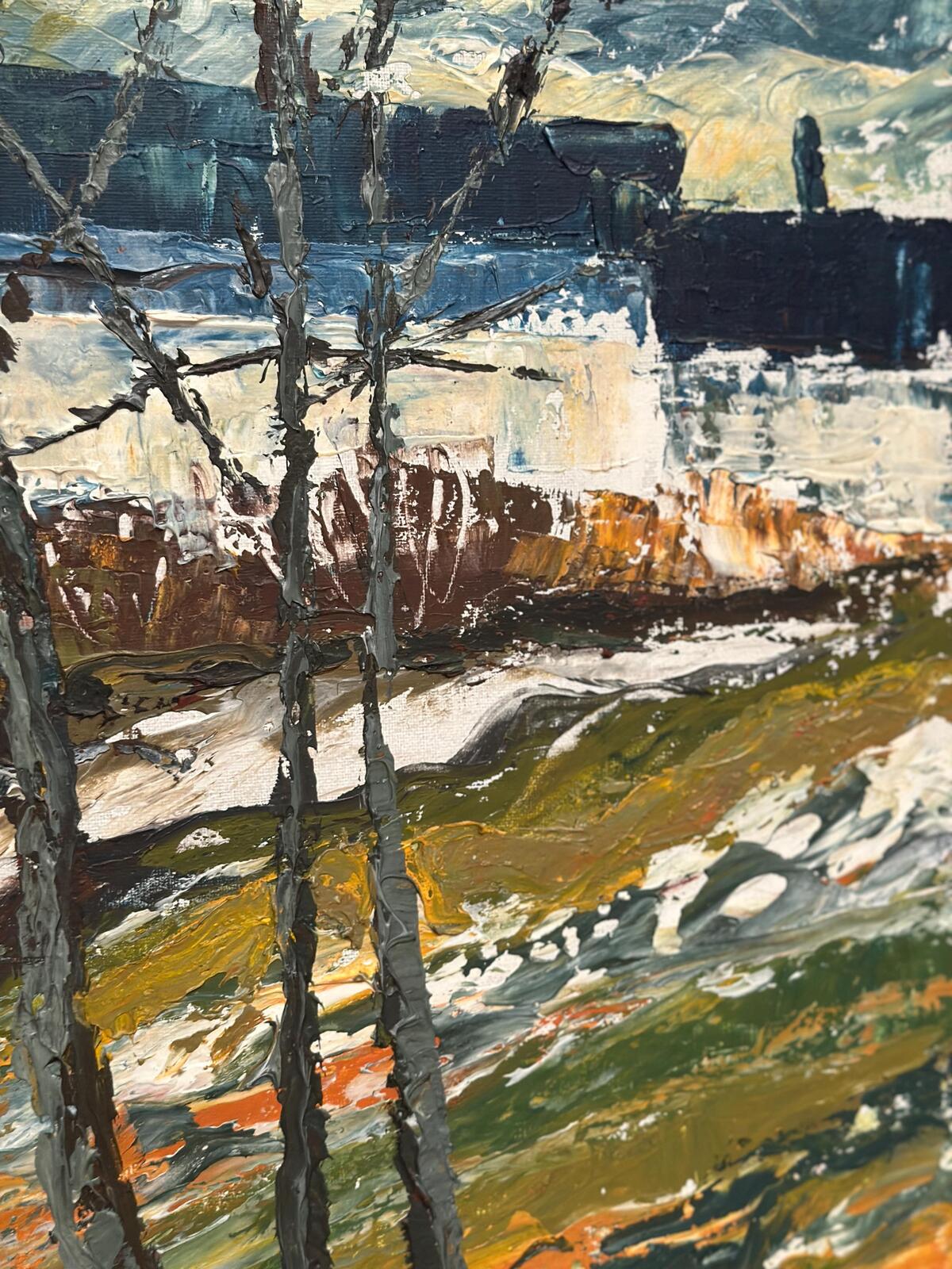 “Landscape with Houses and Trees” by Stig Hallblom