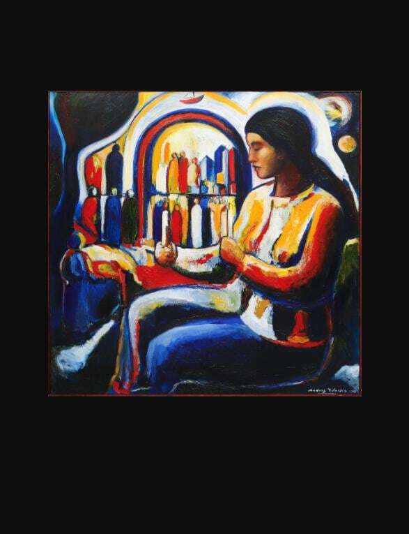 “Woman with Candle” by Anders Wollin