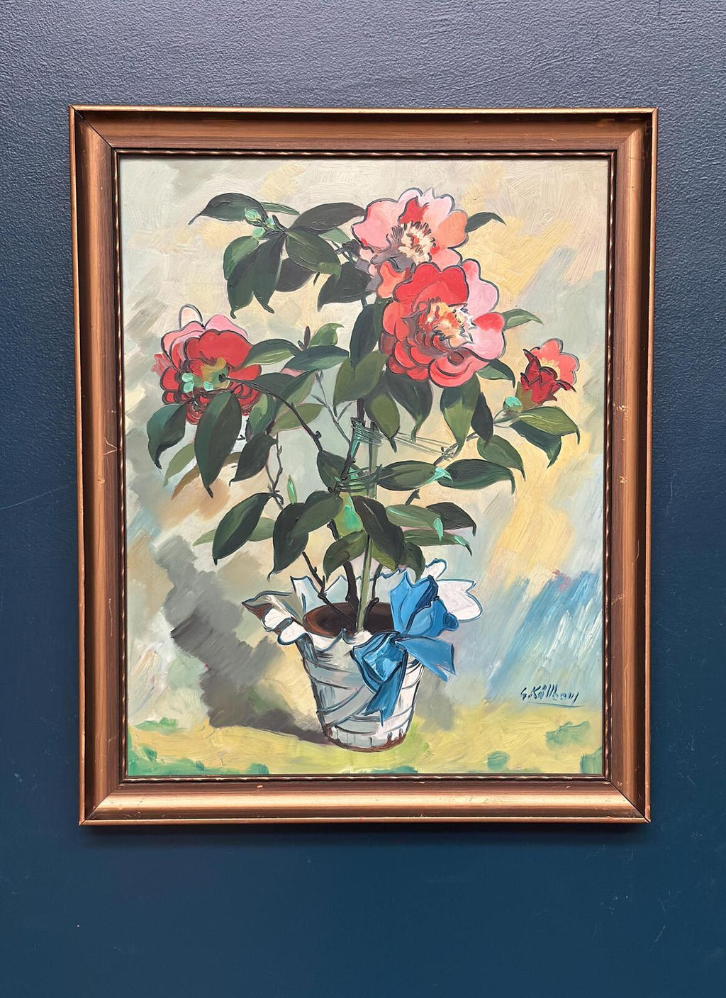 "Flower Motif in Pot” by G. Källbom