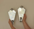 Pair Of Swedish Pewter Sconces By Ystad Tenn