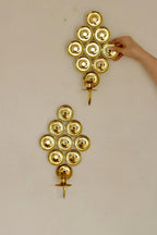 Pair Of Mid Century Swedish Brass Sconces