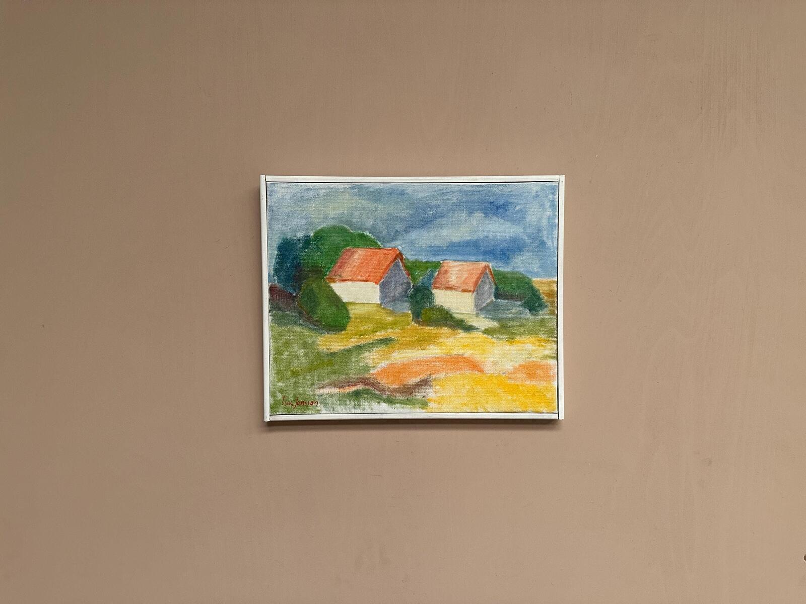 “Landscape with Barns” by Ulla Jansson