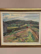 “Landscape with Huts” by Stig Westling