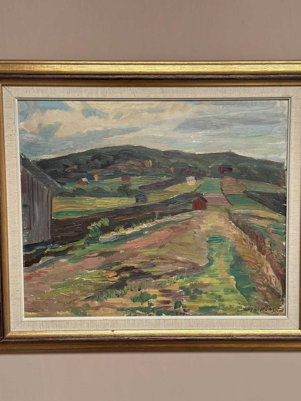 “Landscape with Huts” by Stig Westling