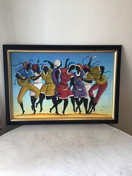 “Dancing Figures with Instruments” by R. Shaw