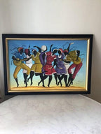 “Dancing Figures with Instruments” by R. Shaw