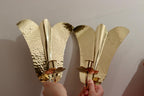 Pair of Mid-Century Brass Swedish Sconces