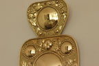 Baroque Style  Mid-Century Brass Swedish Sconces