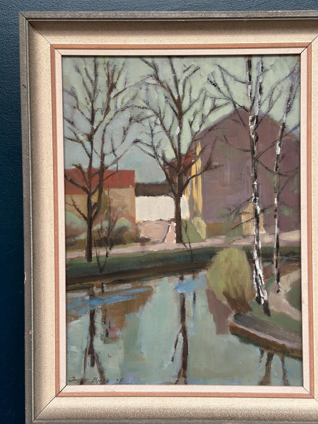 “Landscape with Trees & Buildings” by Ingvar Björk