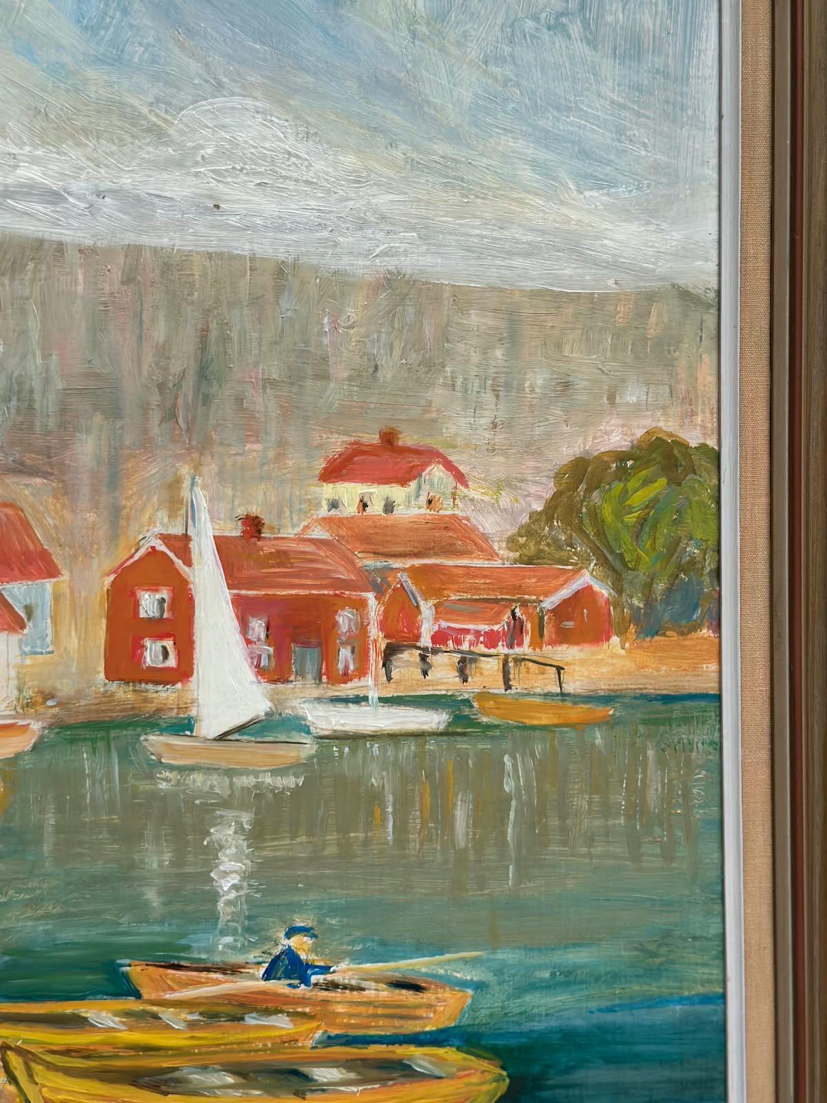 “Coastal Village” by Tage Nillson