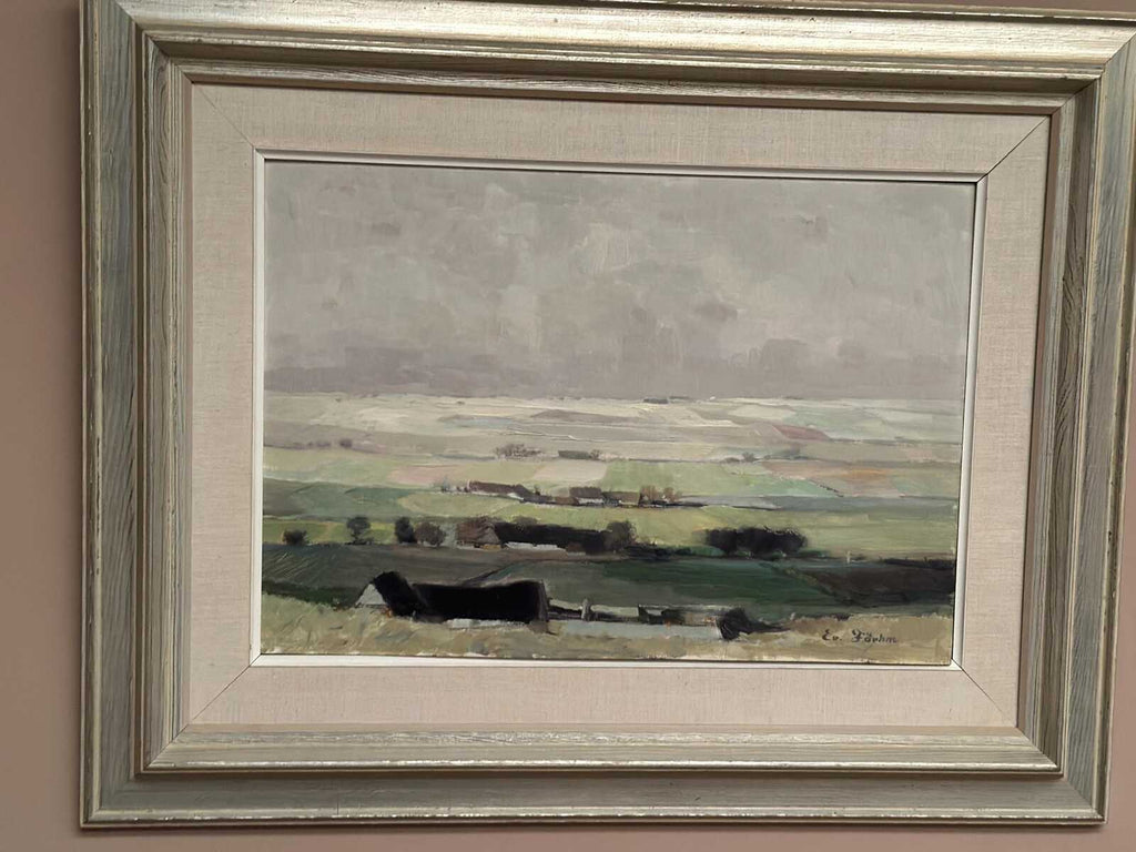 “Scanian Landscape” by Evert Färhm (1901–1971)