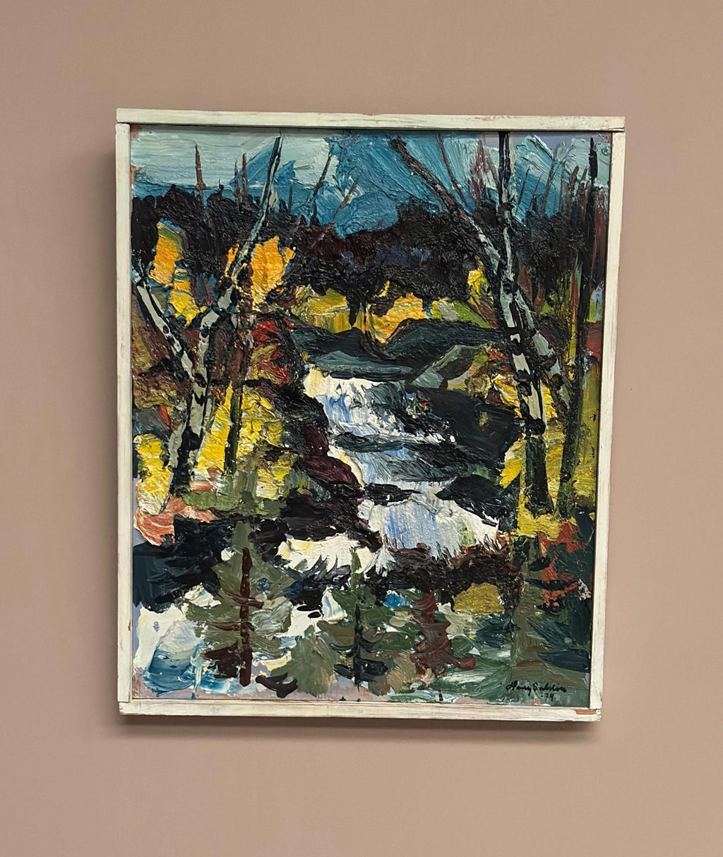 “Autumn Waterfall” by Harry Sahlin