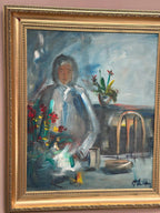 “Interior with Girl” by Göte Lundberg