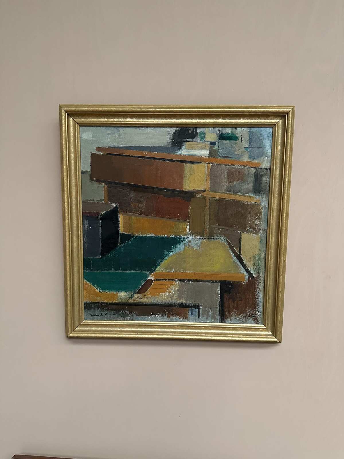 “Cubist Rooftops” by Gustav Adolf Johansson