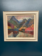 “Färgstarkt landskap” by Gustaf Börtner 1946