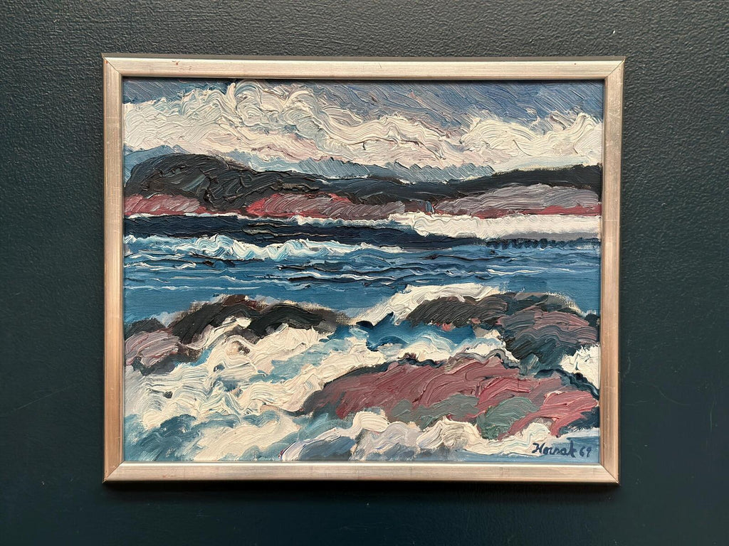 “Coastal Landscape” by Allan Horsak (1937–2004)