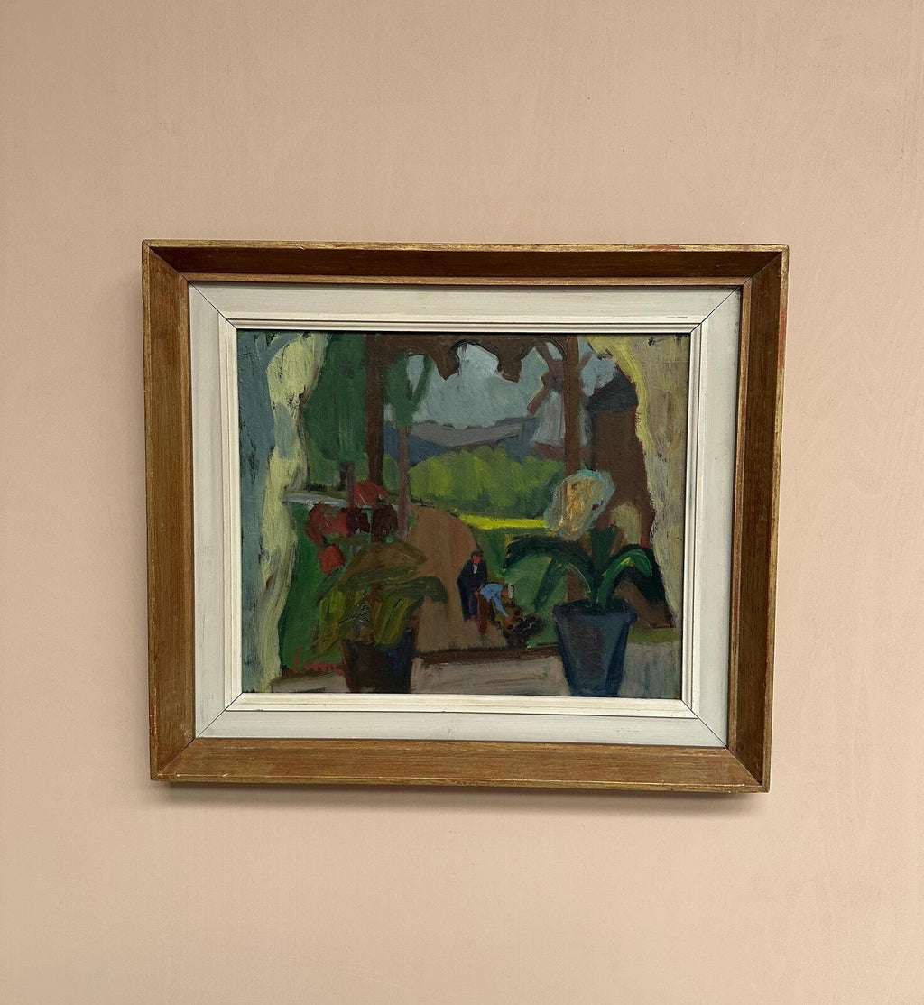 “Window View with Windmill” – Attributed to Sune Petterson