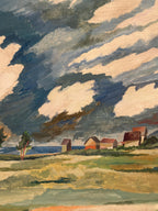 “Fiskeläge vid Skär, Fårö” by Berndt Erkéus (1908–1978)