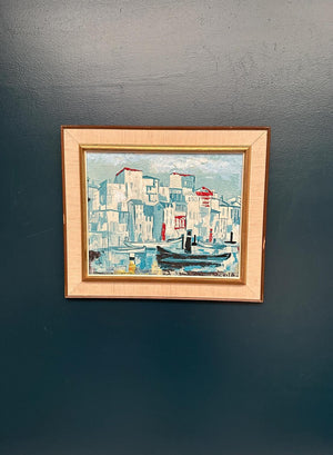 “Harbor Scene” by Costa