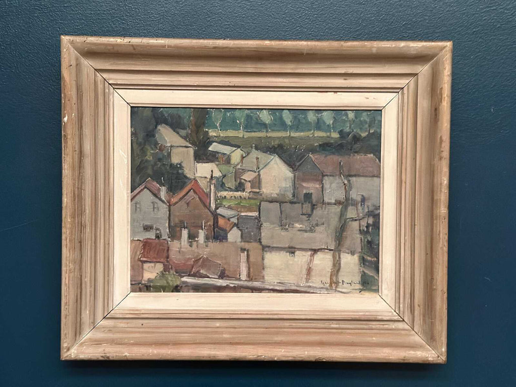 Landscape with Geometric Houses