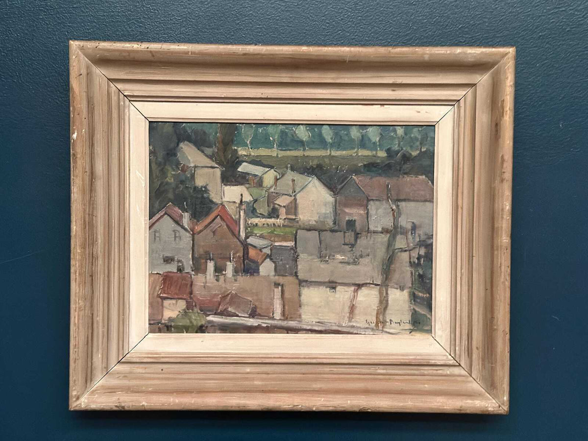 Landscape with Geometric Houses