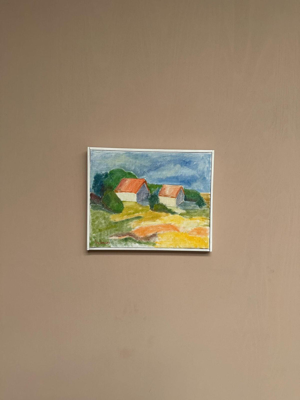 “Landscape with Barns” by Ulla Jansson