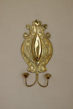 Pair Of Double Arm Art Nouveau Style Swedish Brass Sconces