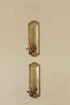 Pair Of Mid Century Style Swedish Brass Sconces by Scandia