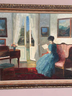 “Interior with Woman” by Edit Gert (1906–1983)