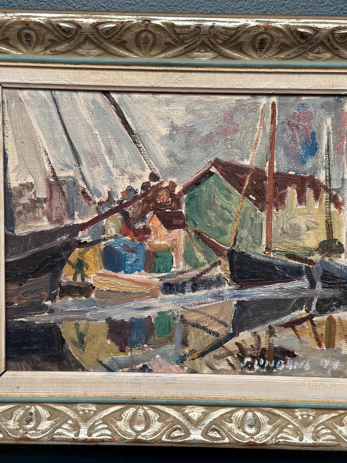 “Harbour Scene” by Sten Lindahl